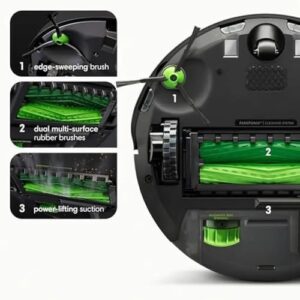 DGOINGPI Car Vacuum Smart Mapping Robot Vacuum with Self-Emptying and Dual Rubber Brushes