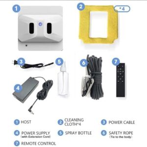 HEAXIY Window Cleaning Robot on a glass surface with streak-free results