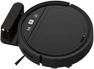 ATHUAH Robot Vacuum Cleaner Mop, White (Black), Smart Self-Charging, Pet Hair, Carpet, and Hard Floors