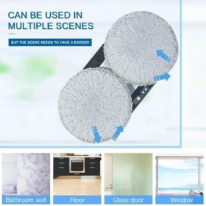 FHRKA 90W Electric Window Cleaner Robot cleaning a glass window with powerful suction and smart navigation