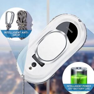 XNZJHPP Window Cleaner Robot, featuring deep cleaning with 5600pa vacuum suction for both indoor and outdoor glass surfaces.