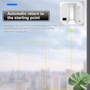 XDTKJDZ Electric Window Cleaner Robot in action cleaning a window with automatic water spray