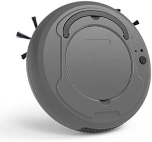 GUVAA Robot Vacuum Cleaner with Hexagonal Brushes, super-thin design, and intelligent sensor for pet hair and hard floor cleaning.