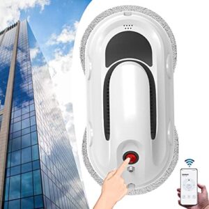 XNZJHPP Smart Window Cleaner Robot,Glass Cleaning Robotic with App & Remote Control Technology for Highrise Window/Glass & Mirror