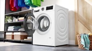 Bosch WGG254Z0GB Series 6, Free-Standing Washing Machine Front Loader, A Rated, 10 kg, 1400 rpm, Iron Assist, Speed Programme, White