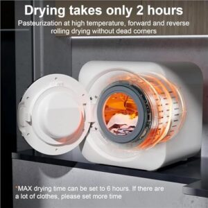 Mini Underwear Washing Machine, wall-mounted, desktop tumble washer, energy-efficient, compact design, for apartments and RVs