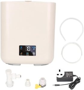 HLGKBY Fully Automatic Mini Washing Machine – Portable 7L Washer with LCD Touch Screen and Spin Dryer