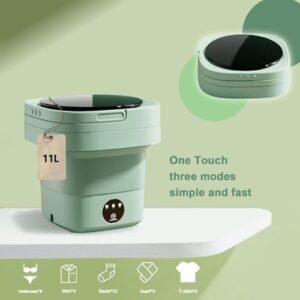 Portable Washing Machine 11L Mini Laundry Washer for Delicates, Compact and Foldable Design
