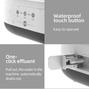 Portable Washing Machine for Underwear, Socks, Baby Clothes, and Towels, White