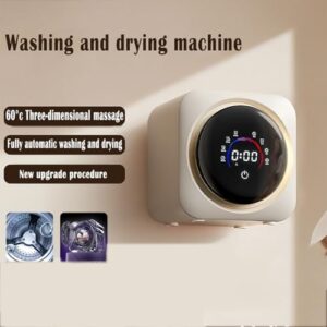 Wall Mounted Mini Washing Machine Portable Drum Washer for Apartment and Travel