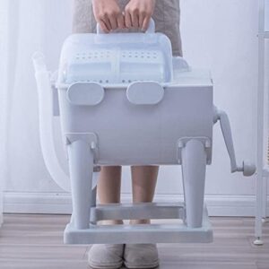 Portable Manual Washing Machine with anti-slip feet and hand cranking design for compact spaces
