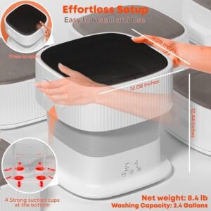 Portable Washing Machine - Compact, Energy-Efficient Laundry Solution for Baby Clothes and Towels