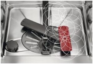 AEG FFB74707PM GlassCare SatelliteClean® Dishwasher in Stainless Steel – C Rated