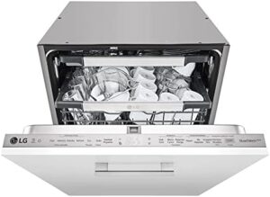 LG TrueSteam QuadWash DB425TXS 14 Place Built In Dishwasher front view