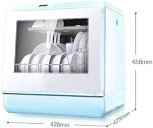 Desktop Free Installation Dishwasher with 3D Whale Spray Shower Technology and High Temperature Sterilization