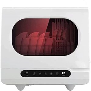 Portable Dishwasher with 360-degree spray and high-temperature wash for fast drying