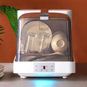 MhWrughts Portable Dishwasher for Vegetables and Fruits with 6L Water Tank and 4 Washing Programs