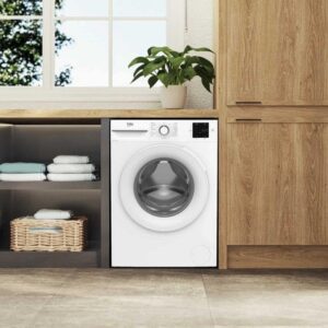 Beko BM1WT3741W Freestanding Washing Machine, white, with 7kg load capacity and 1400rpm spin speed  