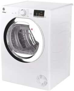 Hoover HLEC9DCE H-Dry 300 Condenser Tumble Dryer in white with NFC and Aquavision technology  