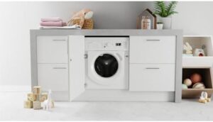 Indesit PushandGo BI WMIL 91485 UK 9 kg Built-in Washing Machine with energy efficiency