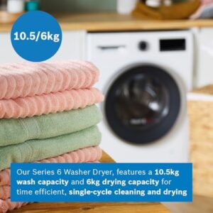 Bosch WNG25401GB Series 6 Free-standing Washer Dryer with energy-efficient features