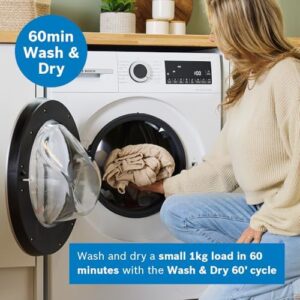 Bosch WNG25401GB Series 6 Free-standing Washer Dryer with energy-efficient features