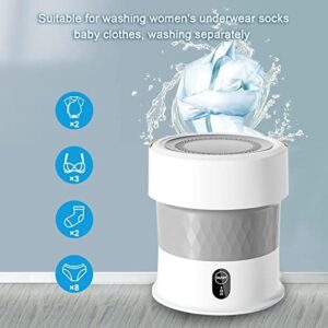 PanHuiWen Folding Laundry Tub 13L Turbo Compact Washing Machine in Gold-Base, perfect for small spaces like flats and kitchens