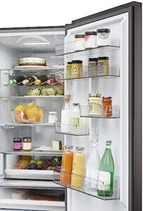 Haier HDPW5620CNPD Fridge Freezer with Total No Frost Technology, 406L Capacity in Dark Inox  
