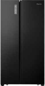 Fridgemaster MS91520EB Total No Frost American Fridge Freezer in sleek black finish  