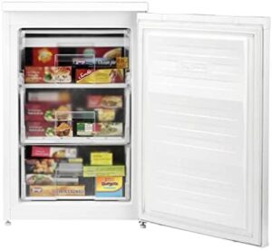 UF584APW Freestanding A+ Rated Freezer in White - Energy-Efficient and Space-Saving Design