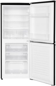 Cookology CFF1855050BK Static 185 Litre Fridge Freezer in Black, Adjustable Temperature Control, Reversible Doors, LED Light